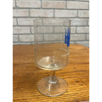 Vintage Hamm's Beer Stemmed Glass Blue Crown Logo 5-5/8" Barware