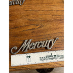 Vintage Mercury Car Auto Emblem Badges Script Lot (2) OEM Original Parts