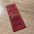 Vintage Hotel Badger Burlington Wisconsin Advertising Matchbook