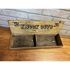 Vintage Knockouts 5-Cent Nickel Cigar Wooden Box 1920s Milwaukee Wis Kerns