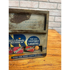 Vintage 1930s Nature's Remedy Laxative Drug Store Countertop Display Sign + Tins