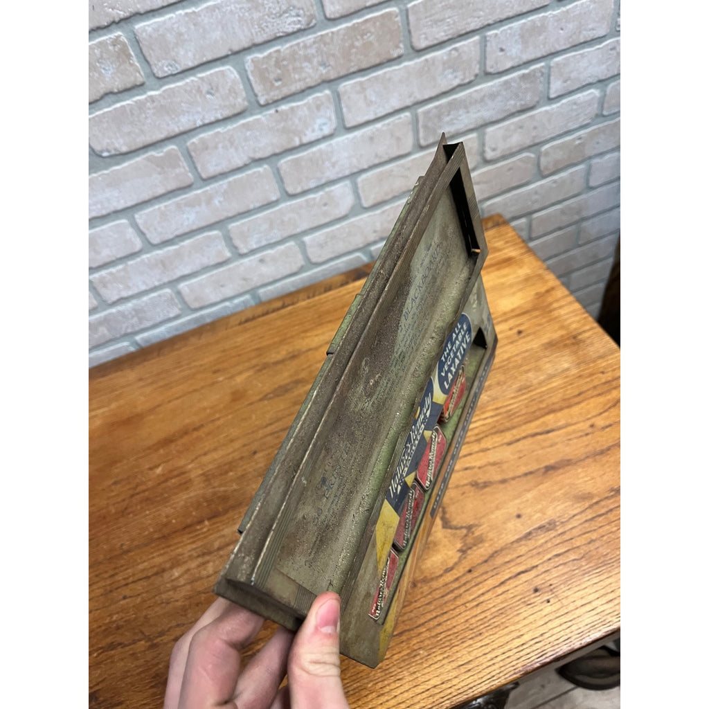 Vintage 1930s Nature's Remedy Laxative Drug Store Countertop Display Sign + Tins