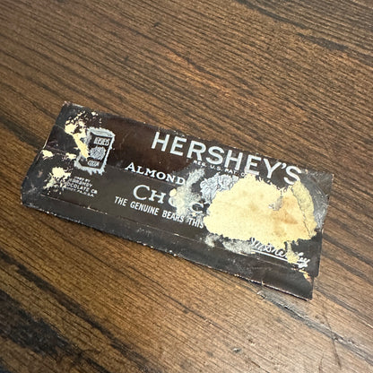 1920s Hersheys Almond Milk Chocolate Wrapper As-Is