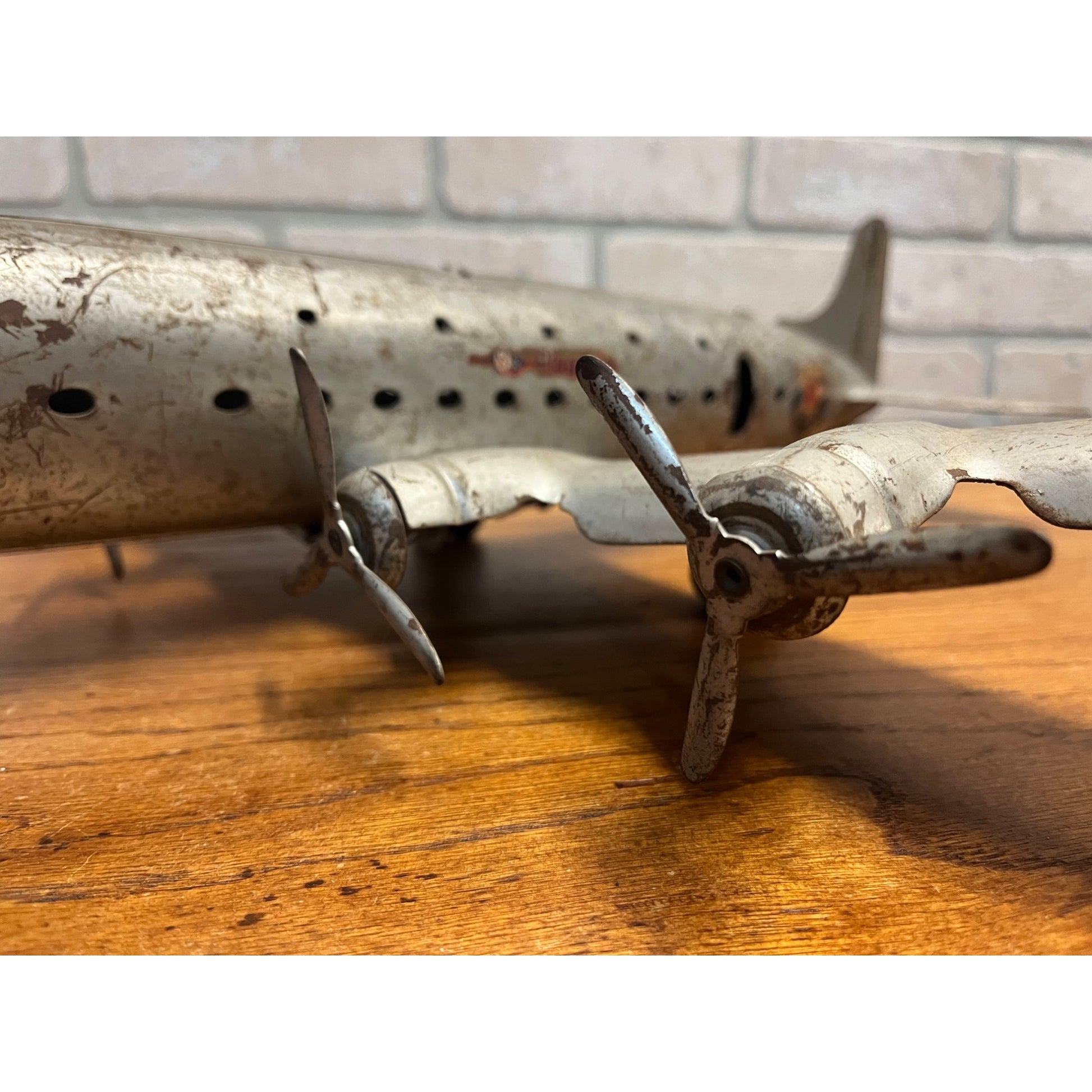 Marx Pressed Steel AA American Airlines NC-2100 Flagship Airplane Toy