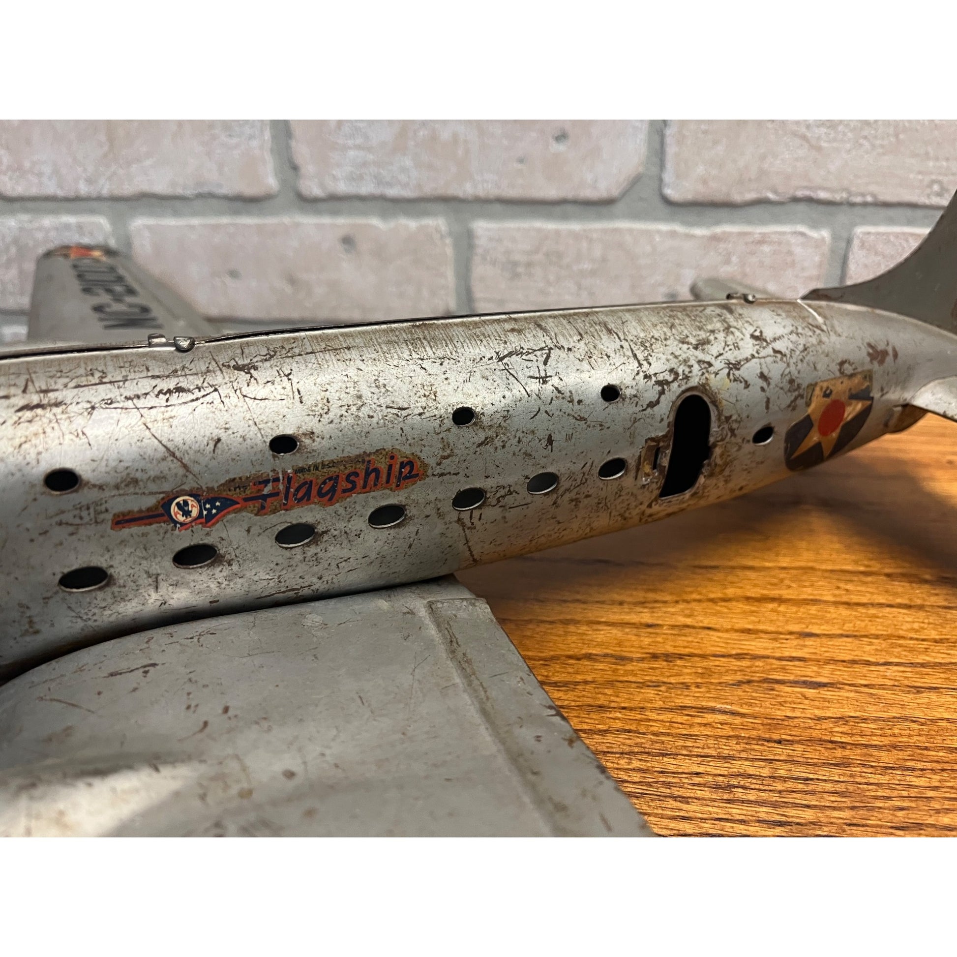 Marx Pressed Steel AA American Airlines NC-2100 Flagship Airplane Toy