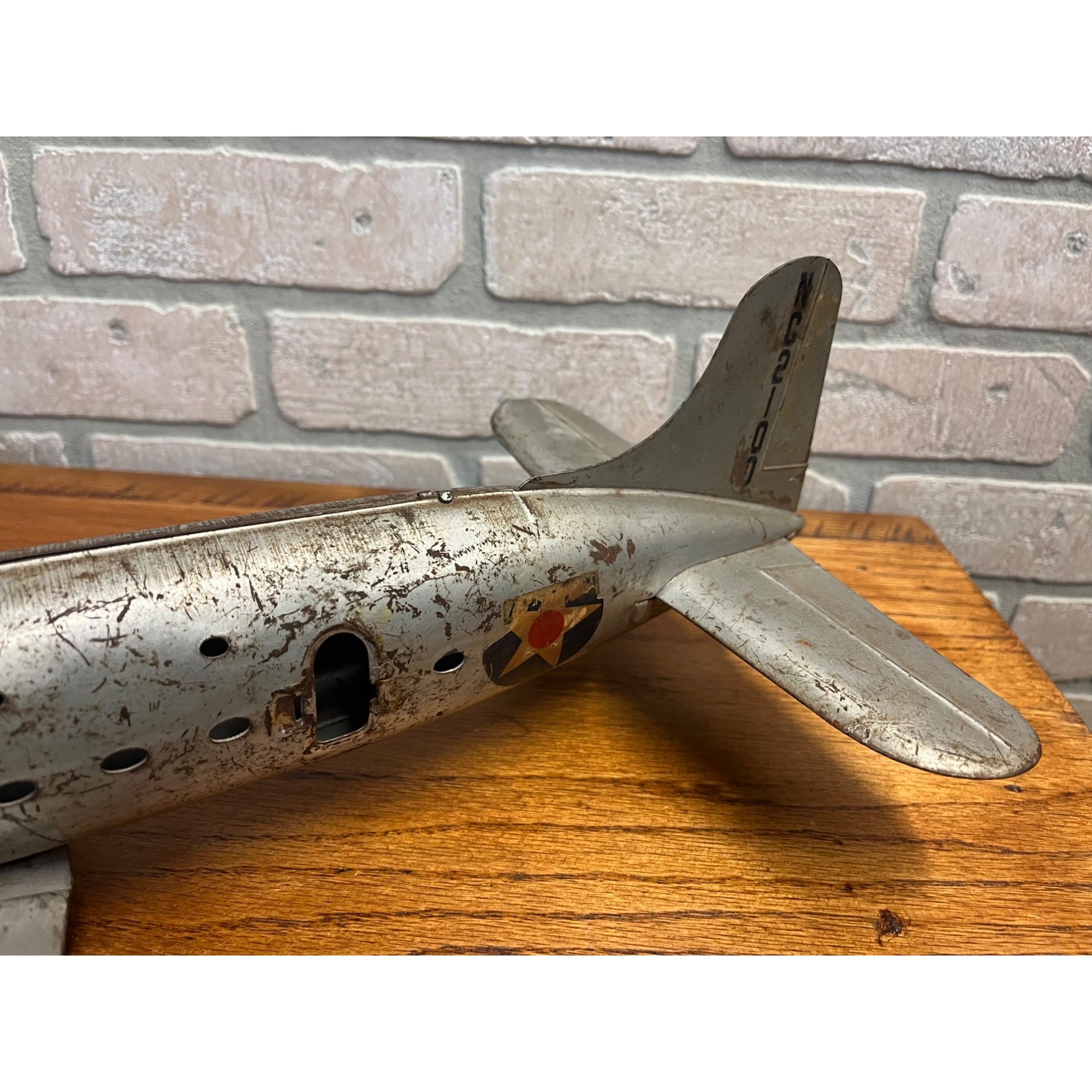 Marx Pressed Steel AA American Airlines NC-2100 Flagship Airplane Toy