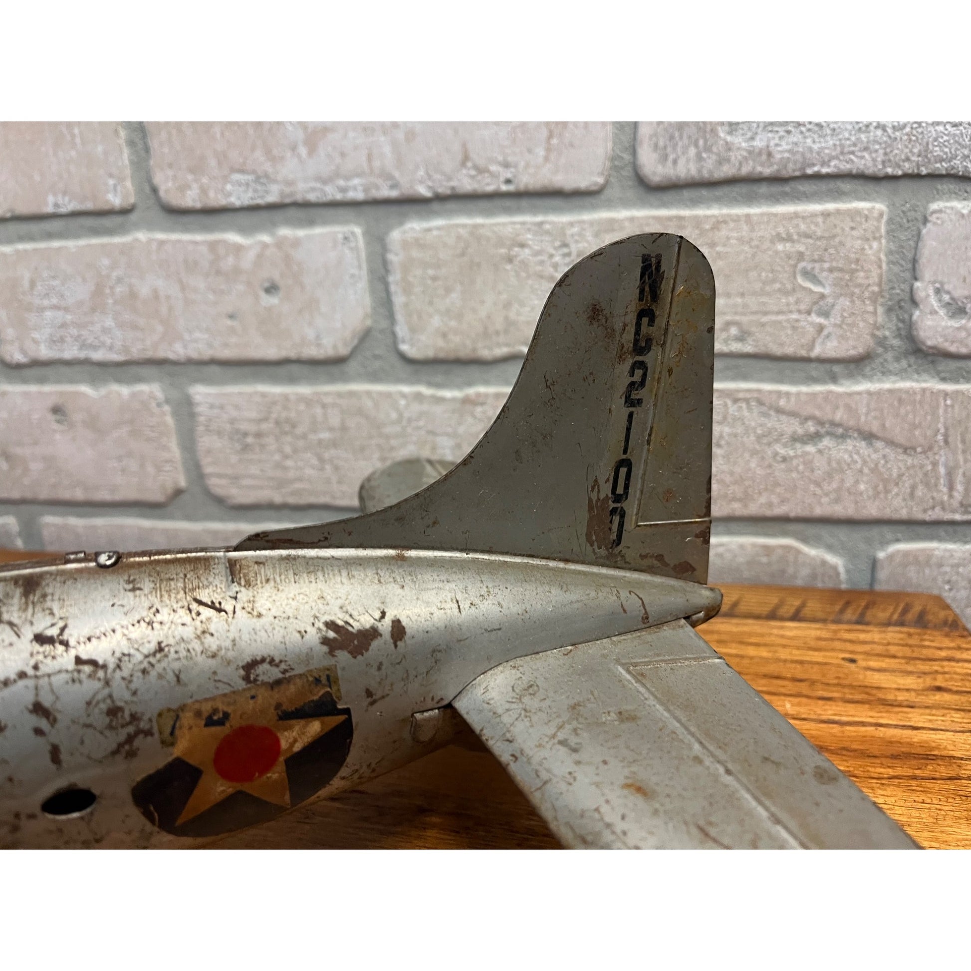 Marx Pressed Steel AA American Airlines NC-2100 Flagship Airplane Toy