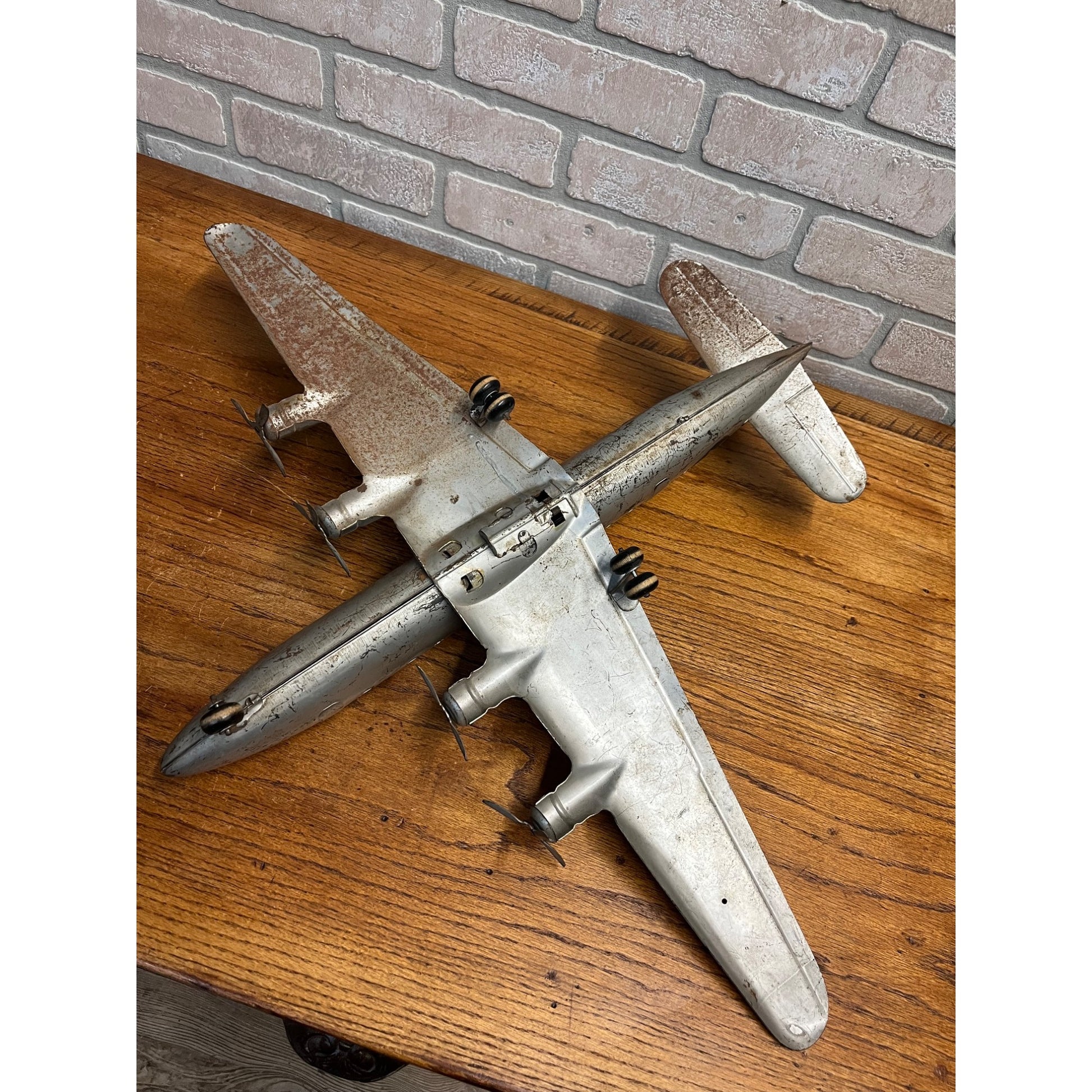 Marx Pressed Steel AA American Airlines NC-2100 Flagship Airplane Toy