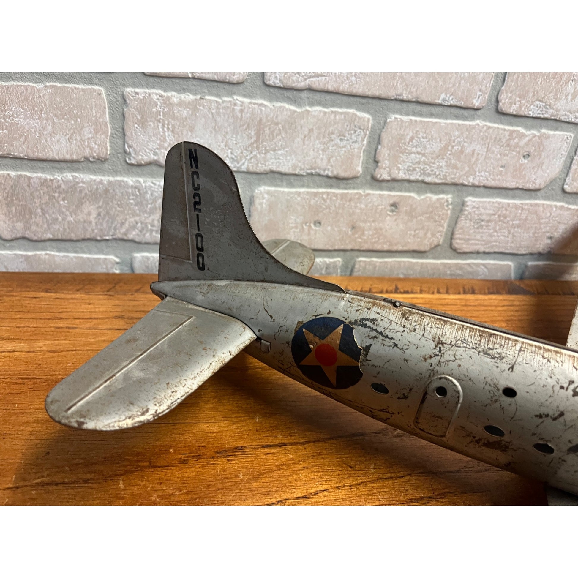 Marx Pressed Steel AA American Airlines NC-2100 Flagship Airplane Toy