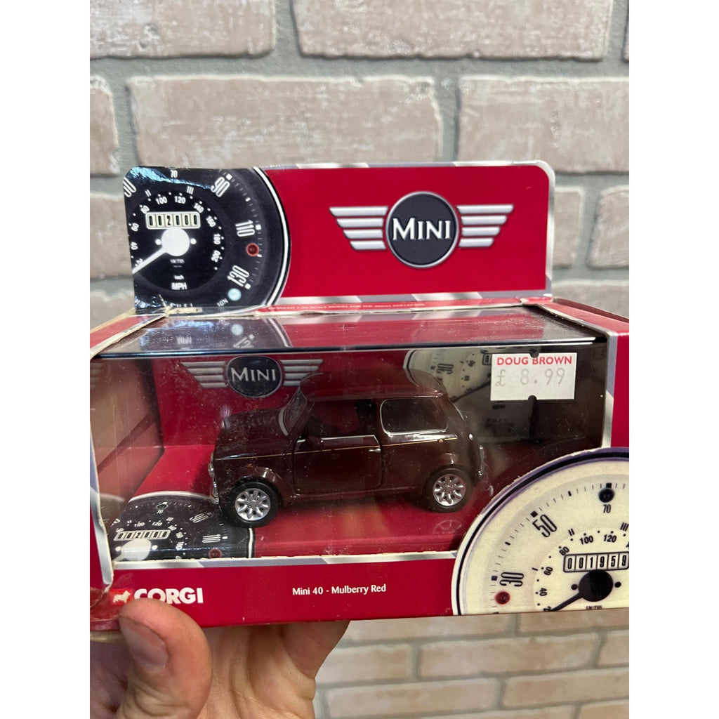 Corgi Anniversary 1:36 Mini Cooper S Classic Mulberry Red Limited 40th