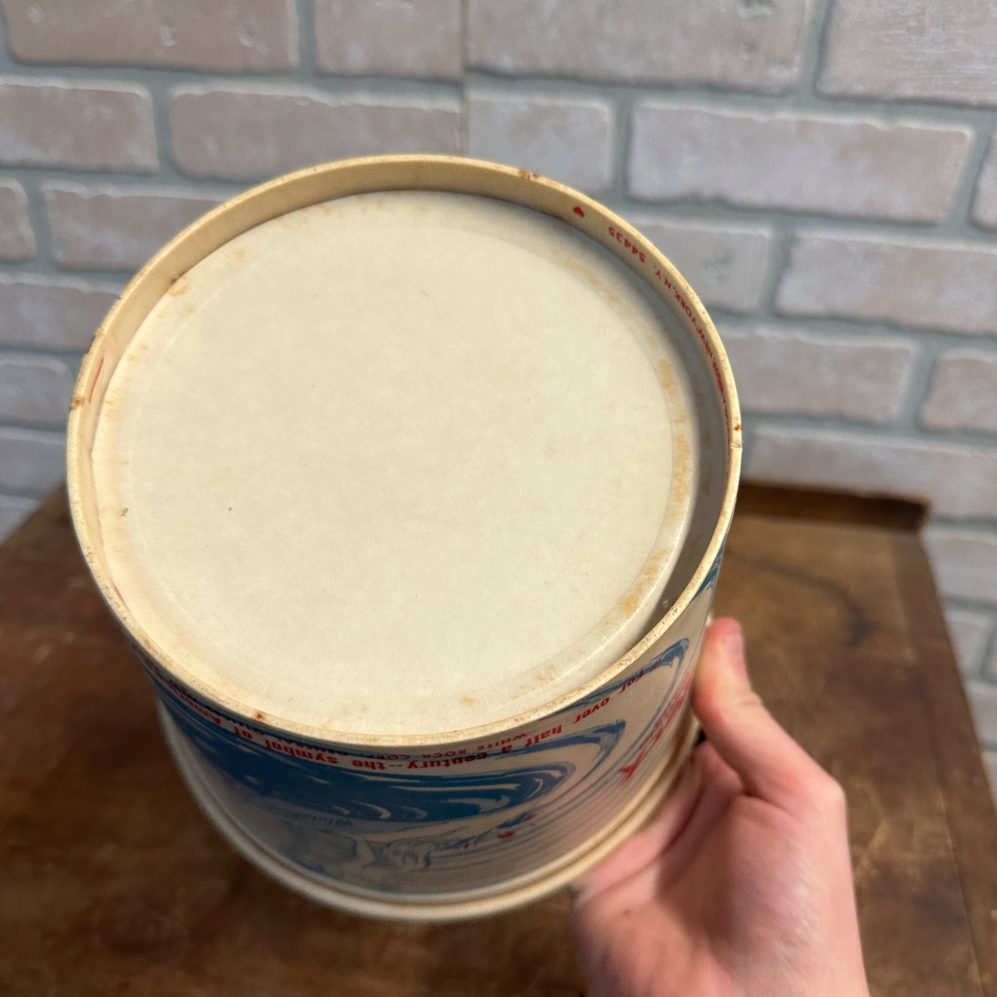 Vintage White Rock Ginger Ale Sparkling Water Waxed Ice Bucket  Soda Pop Advertising