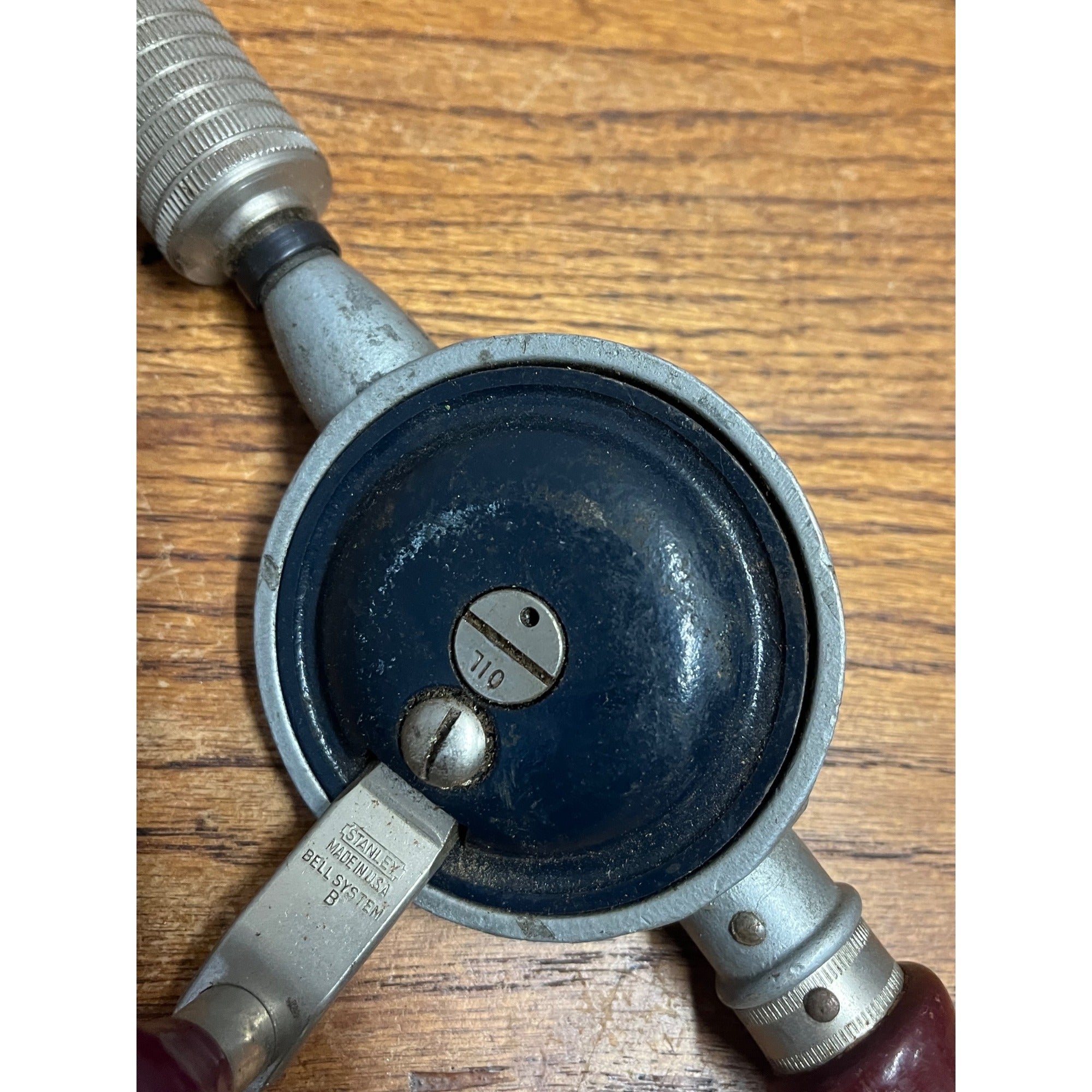 Vintage Stanley Tools Egg Beater Hand Crank Drill Bell System “B” Telephone
