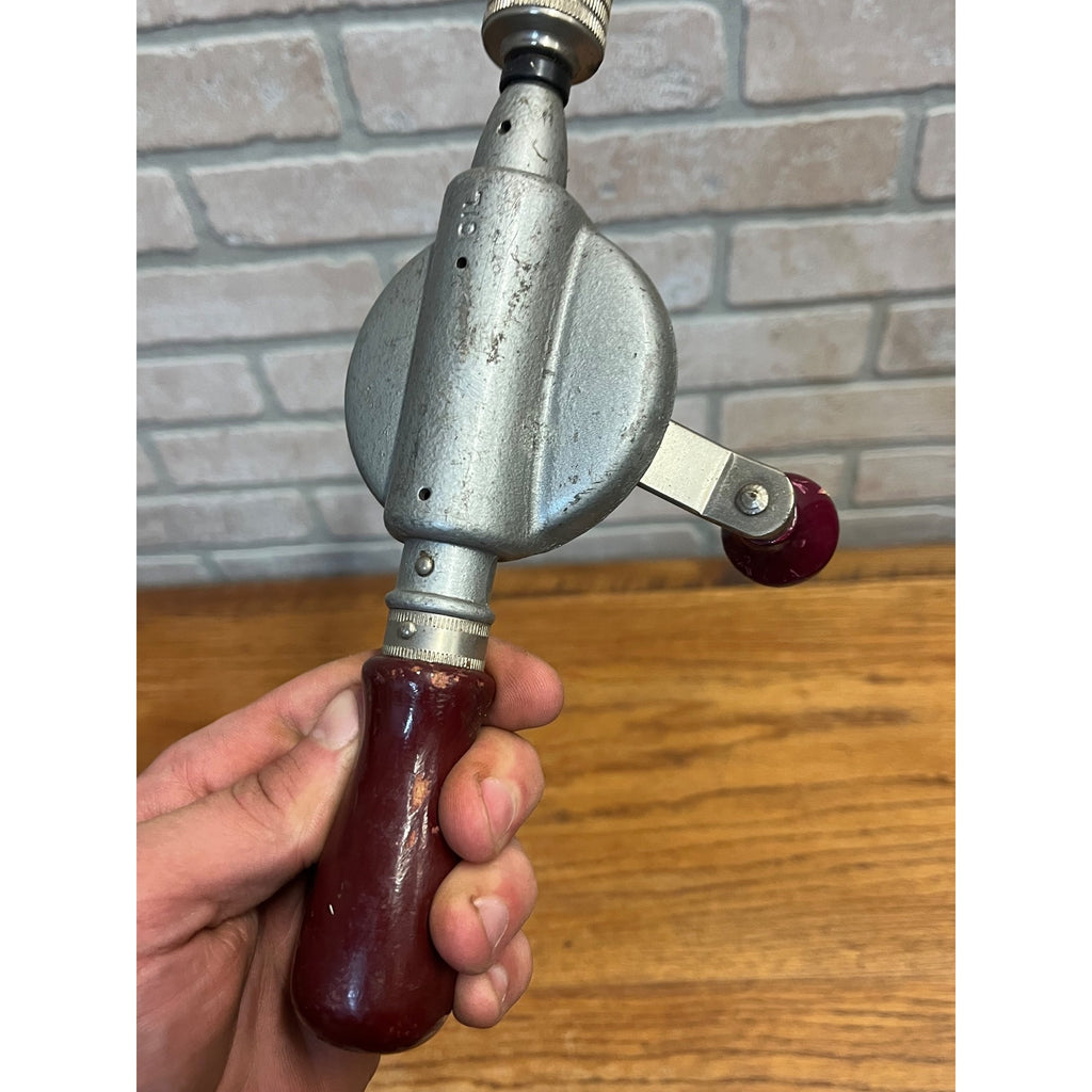 Vintage Stanley Tools Egg Beater Hand Crank Drill Bell System “B” Telephone