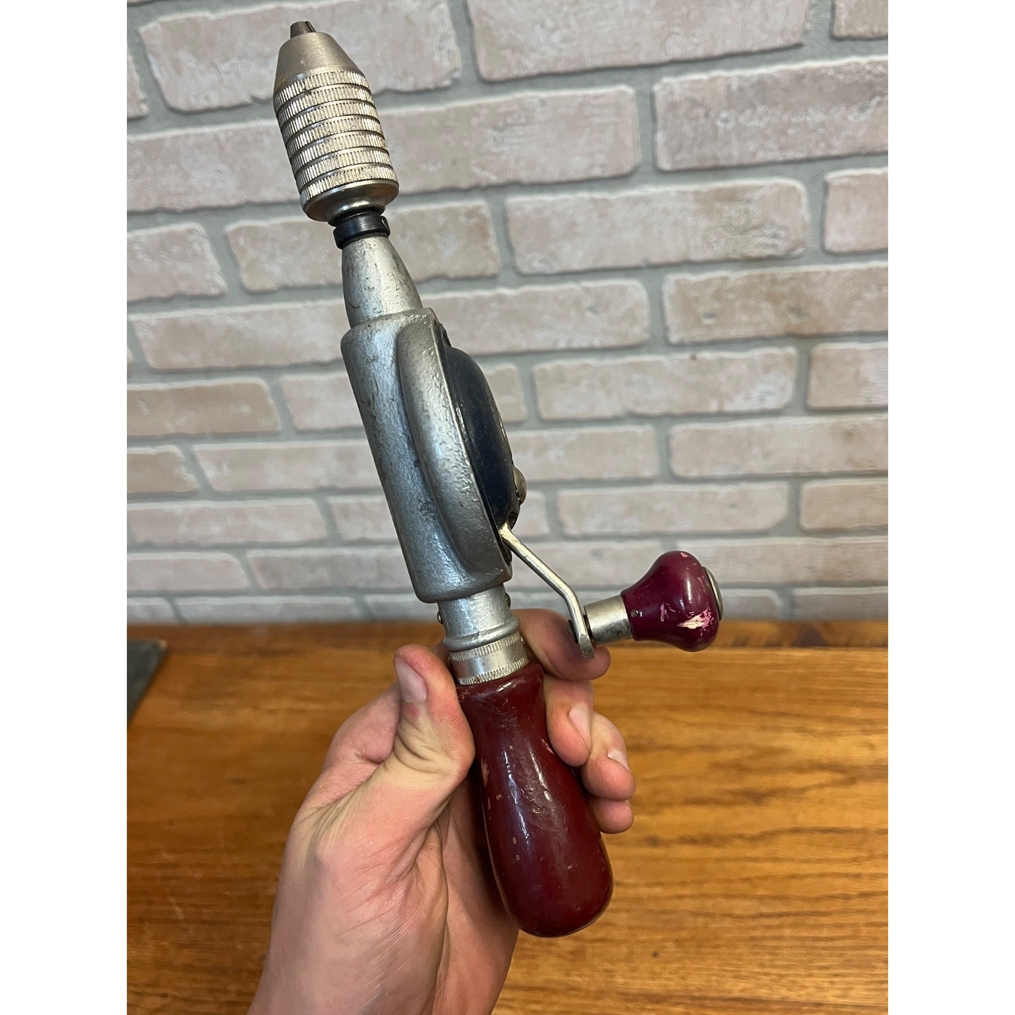 Vintage Stanley Tools Egg Beater Hand Crank Drill Bell System “B” Telephone