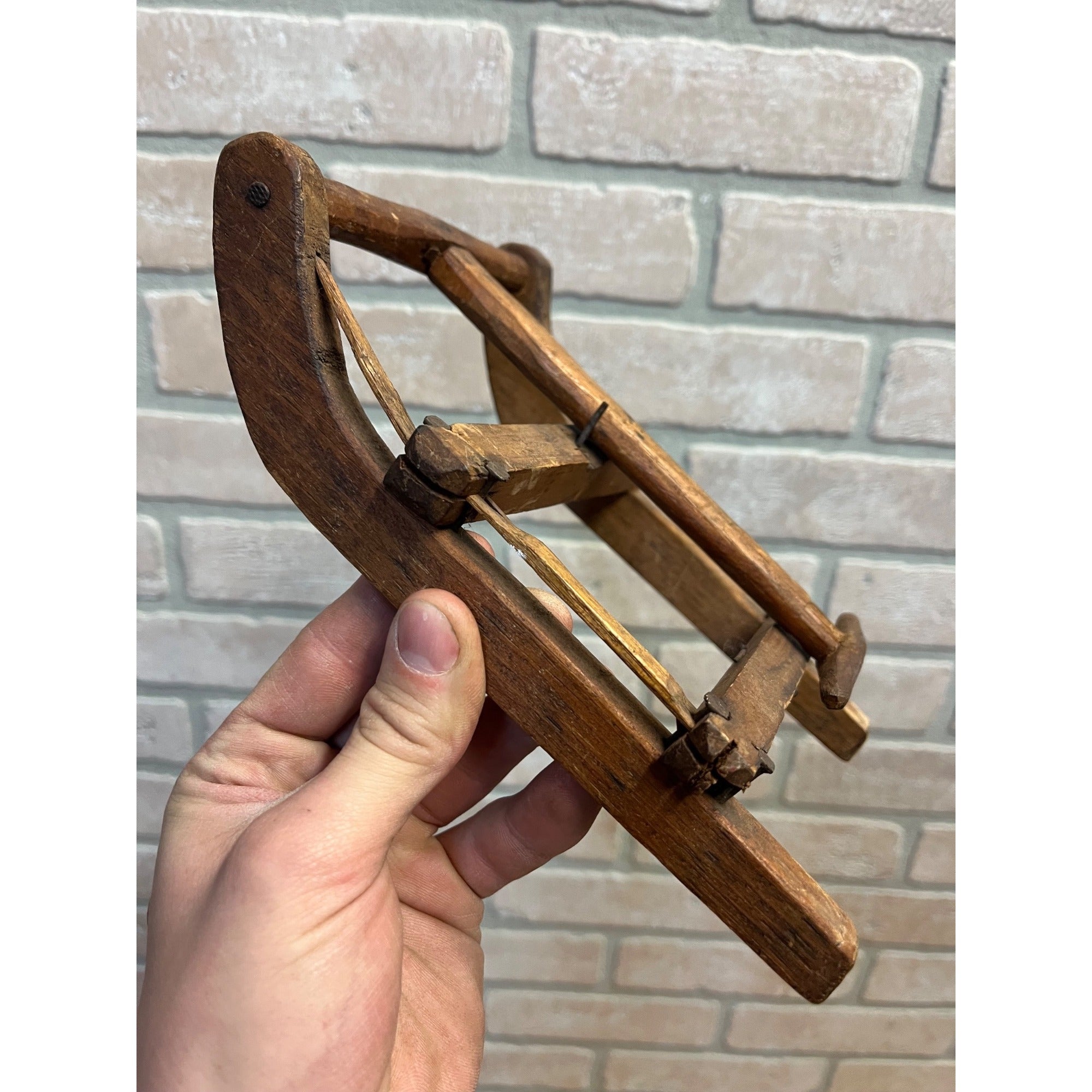 Antique Primitive Miniature Winter Logging Snow Sled Salesman Sample? AAFA OOAK