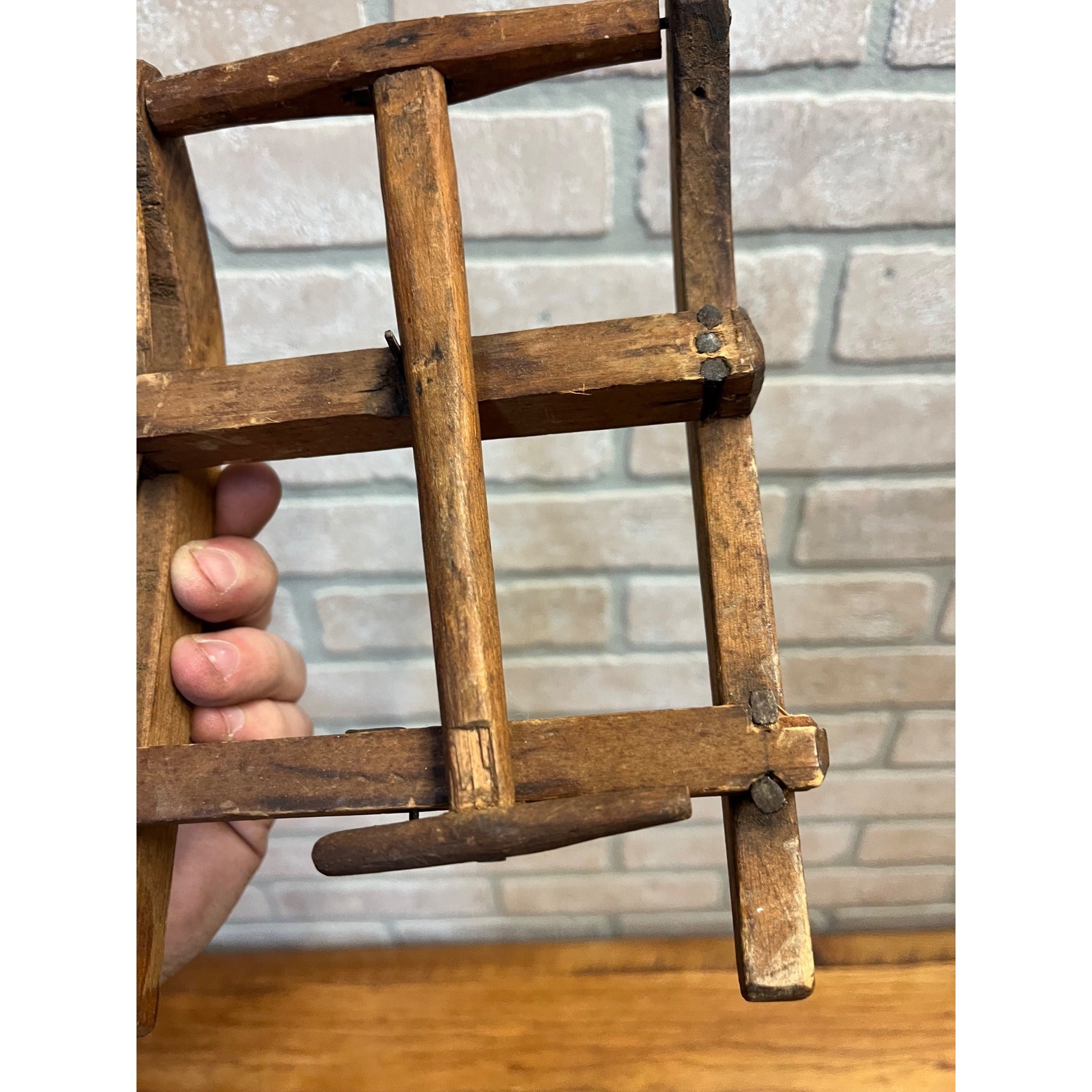 Antique Primitive Miniature Winter Logging Snow Sled Salesman Sample? AAFA OOAK