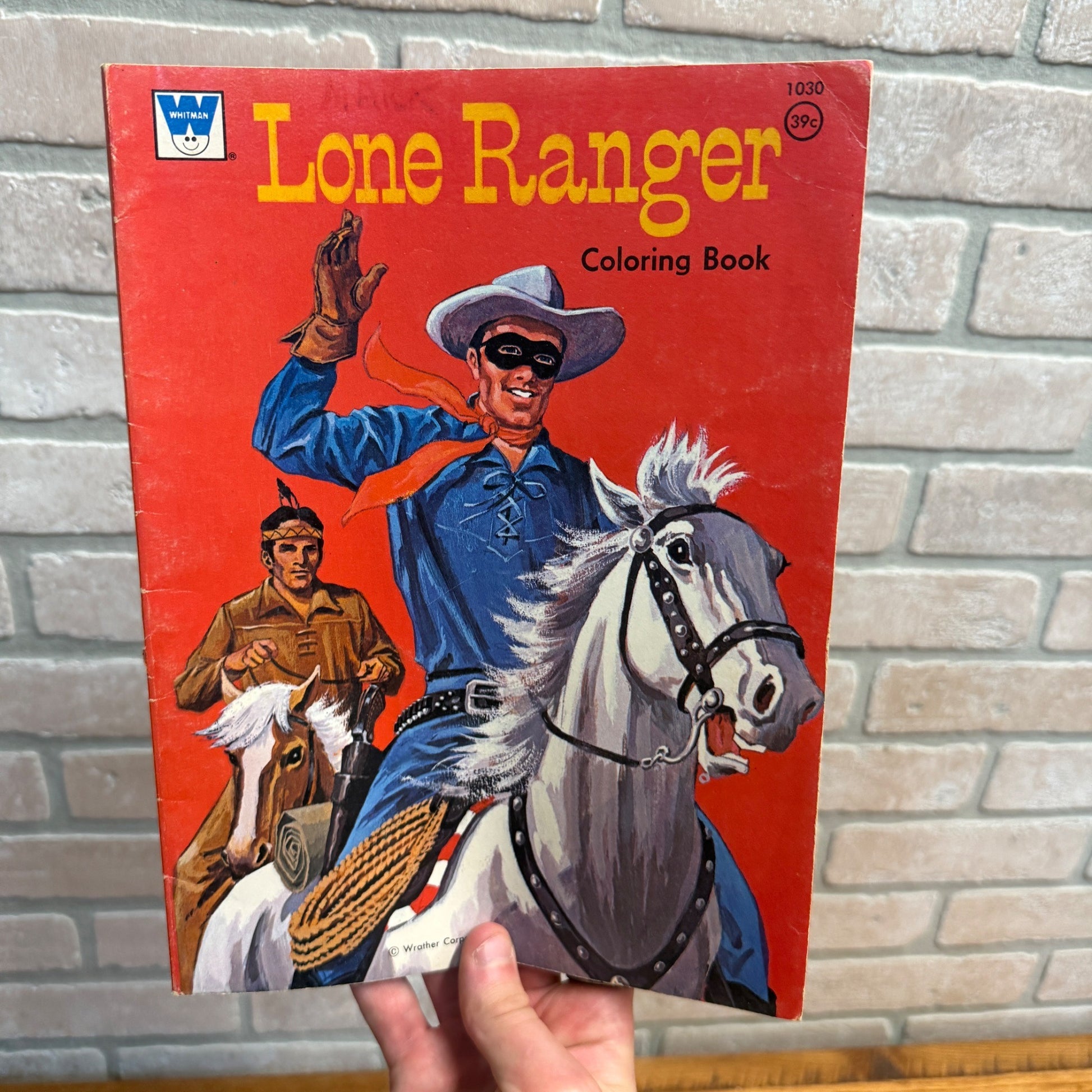 Vintage Lone Ranger Color & Activity Book 1974 Whitman U S.A. Used