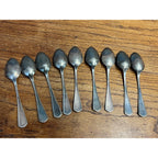 Vintage Beacon Silver Plate Lot Spoons Mission / Arts & Crafts Style Miami Deco