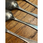 Vintage Beacon Silver Plate Lot Spoons Mission / Arts & Crafts Style Miami Deco