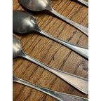 Vintage Beacon Silver Plate Lot Spoons Mission / Arts & Crafts Style Miami Deco