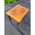 Vintage Sorrento Inlaid Music Box – Miniature Side Table – Made in Italy