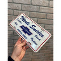 Vintage Chevy Pontiac Buick Cadillac Dealer Metal Booster License Plate Kansas