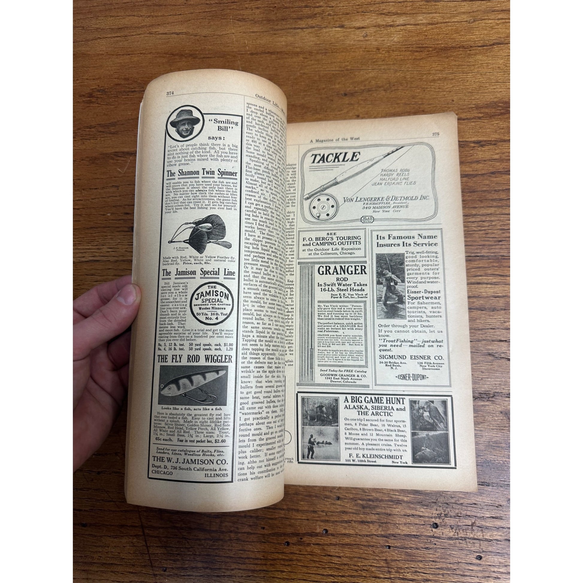 Vintage Outdoor Life Magazine (May 1923)  Hunting Fishing Sportsman Ads