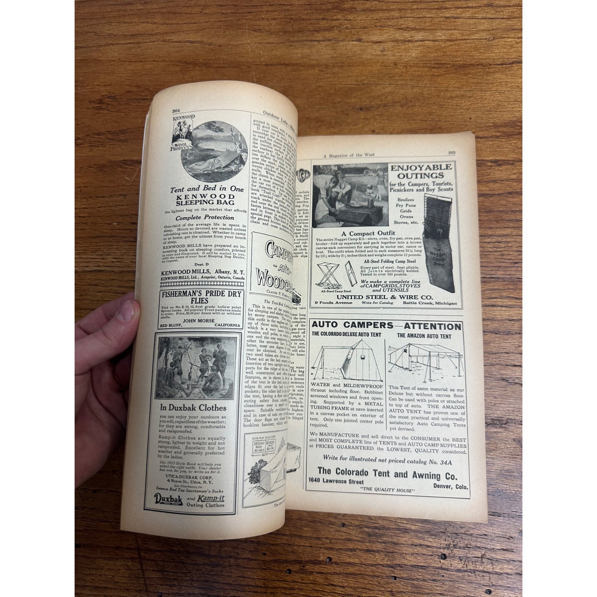 Vintage Outdoor Life Magazine (May 1923)  Hunting Fishing Sportsman Ads