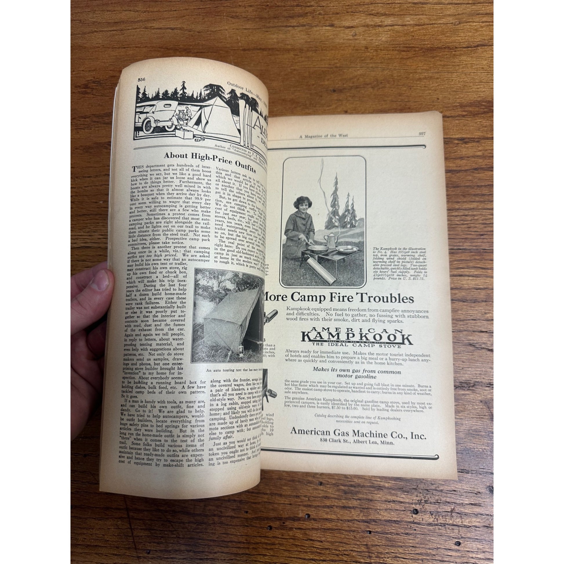 Vintage Outdoor Life Magazine (May 1923)  Hunting Fishing Sportsman Ads