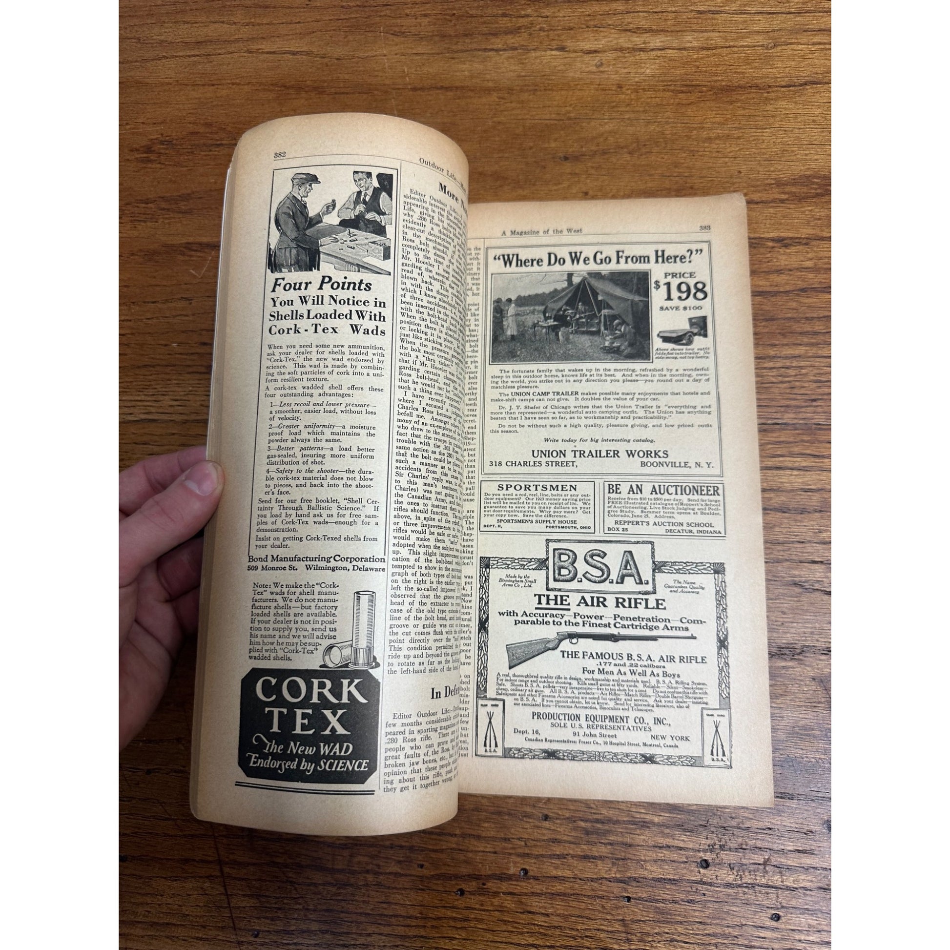 Vintage Outdoor Life Magazine (May 1923)  Hunting Fishing Sportsman Ads