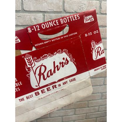 Rahr's Beer cardboard bottle carrier OSHKOSH GREEN BAY 8 PACK 12 OZ