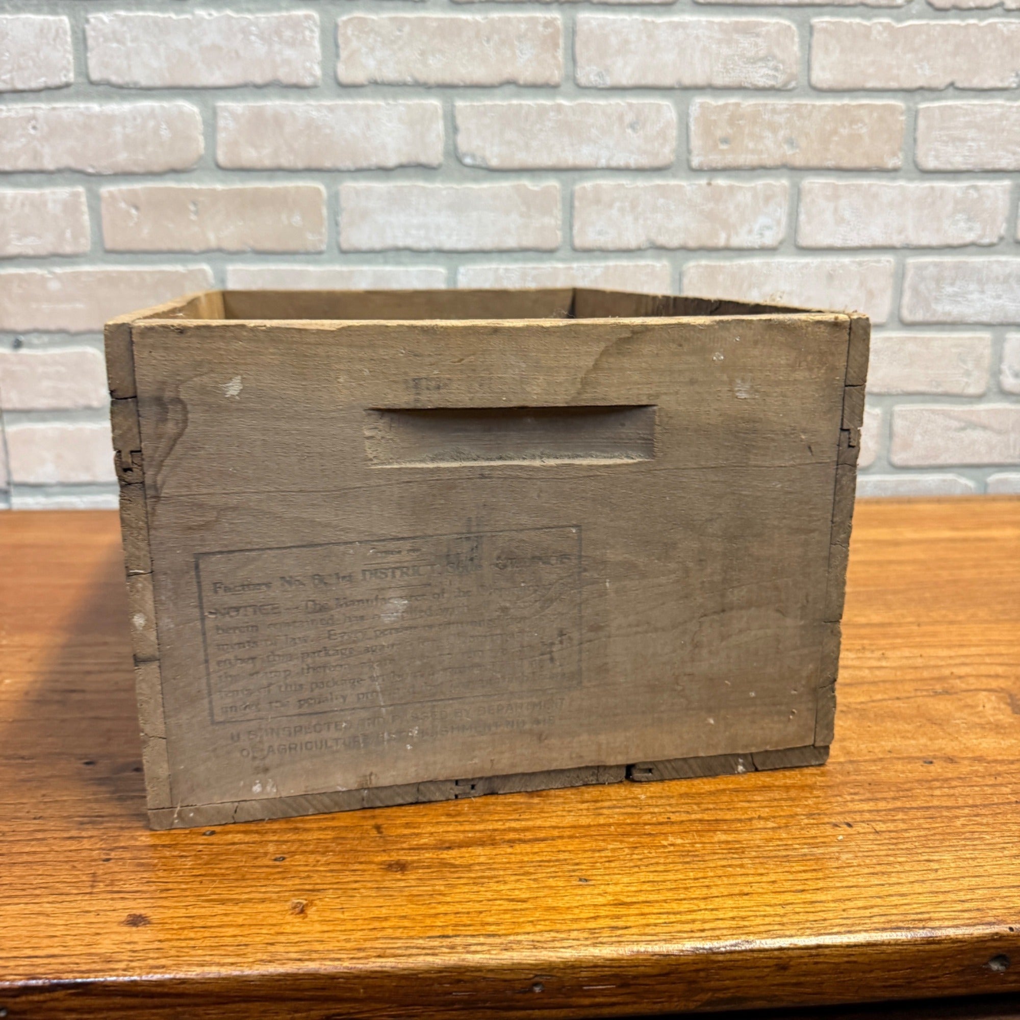 Vintage Wooden Jelke Good Luck Margarine Advertising Shipping Crate Kitchen Decor