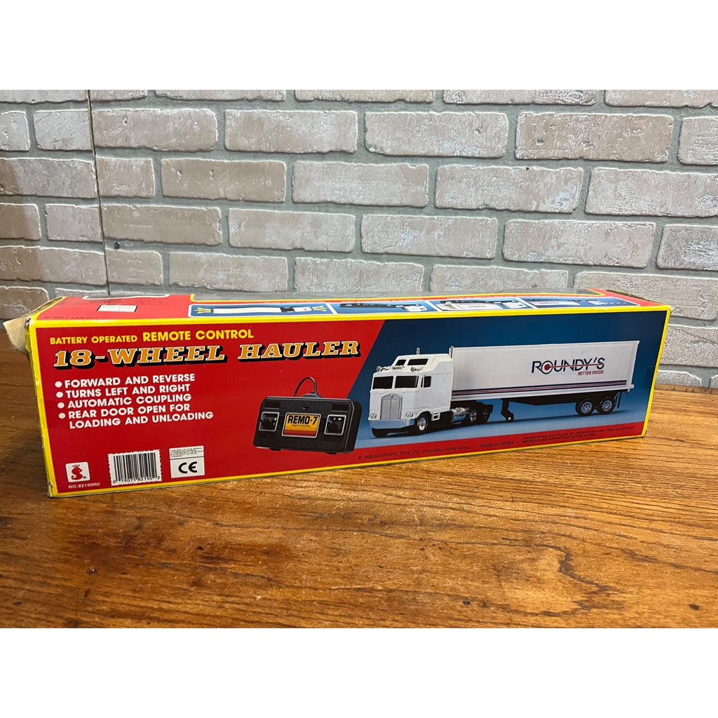 1993 Scientific Toys 18 Wheel Hauler Remote Control Roundys RARE! New in Box