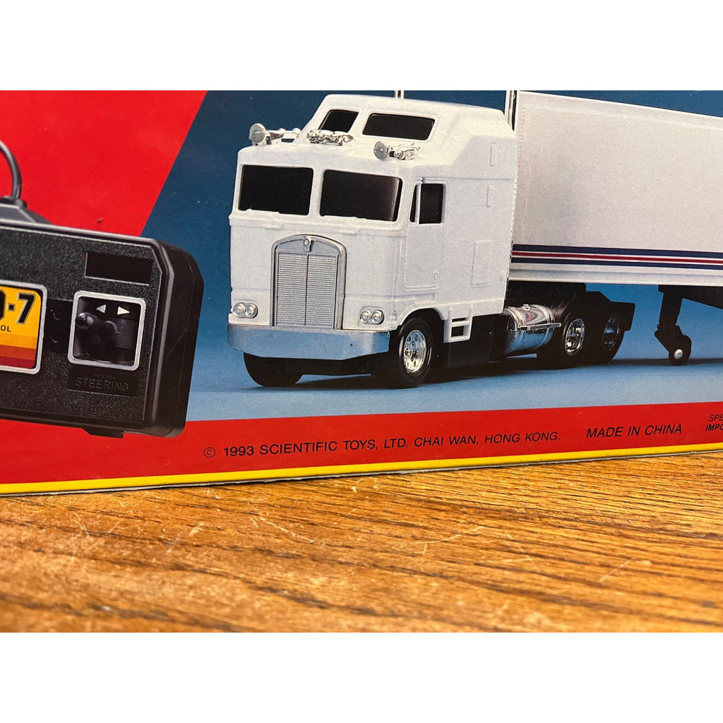1993 Scientific Toys 18 Wheel Hauler Remote Control Roundys RARE! New in Box