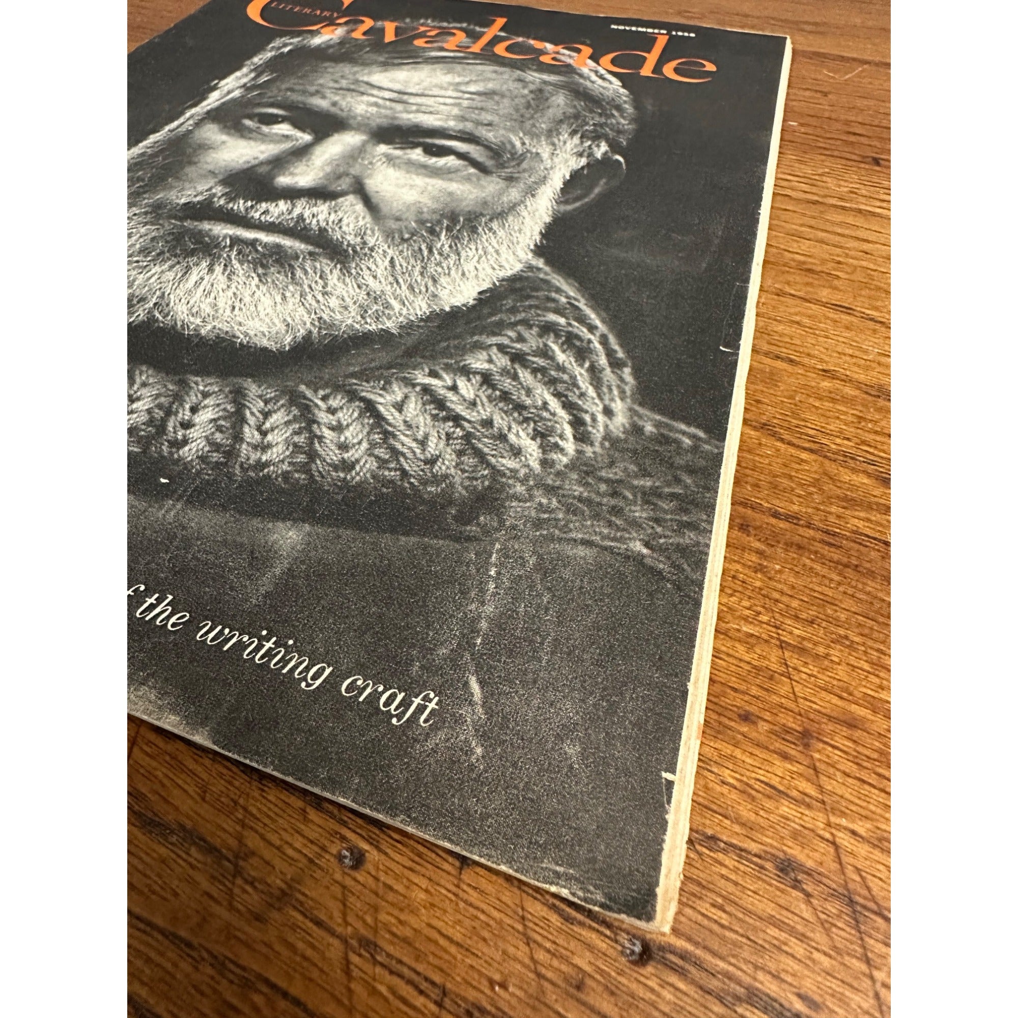 RARE Literary Cavalcade Magazine (November 1958) Ernest Hemingway Cover Story