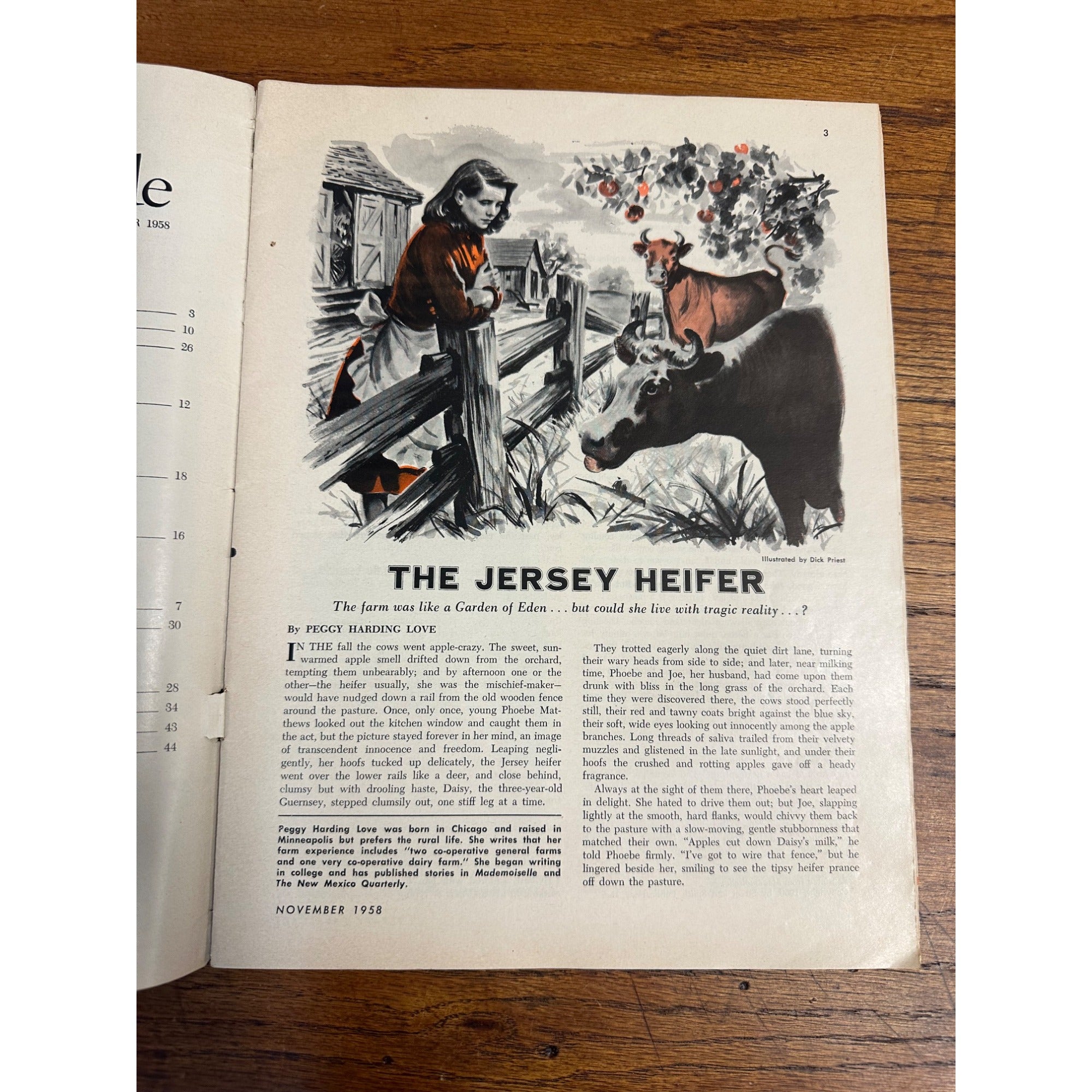 RARE Literary Cavalcade Magazine (November 1958) Ernest Hemingway Cover Story