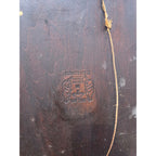 Antique Cats Kittens Flemish Art Pyrography Plaque Wall Hanging Sign