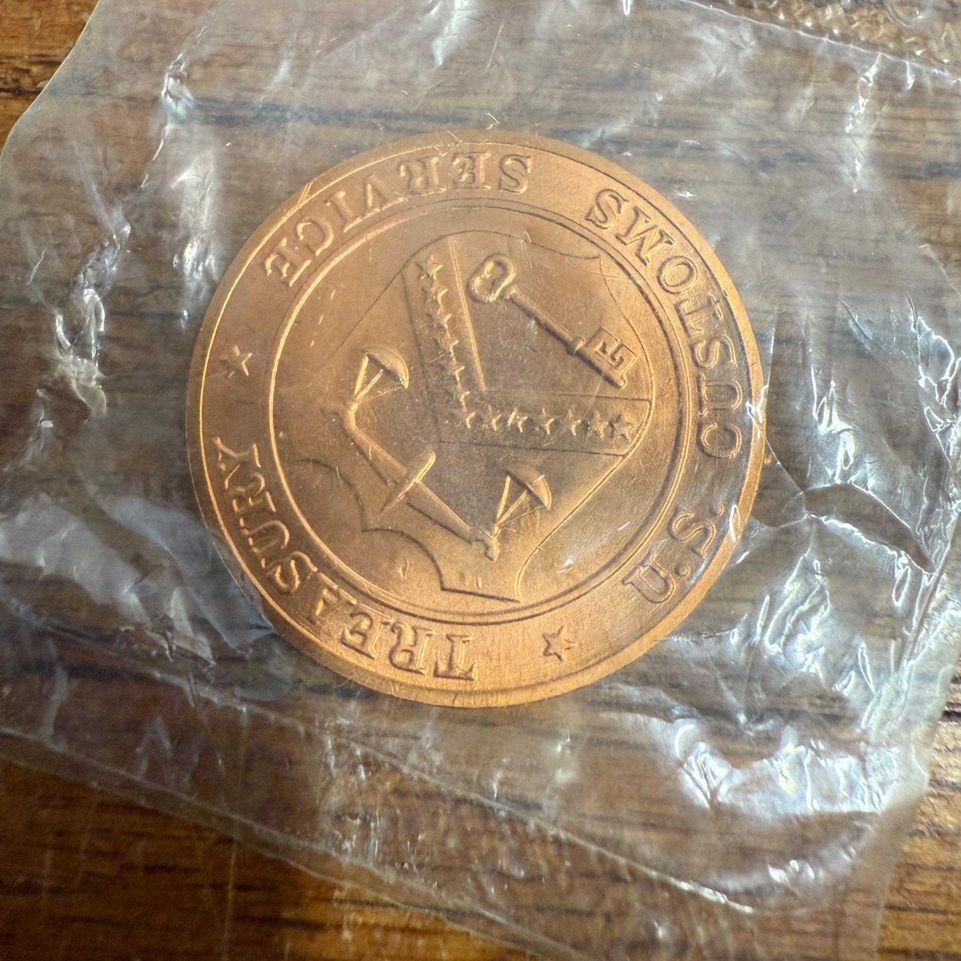 US CUSTOMS HOUSE GALVESTON TEXAS BRONZE MEDALLION COIN U.S. CUSTOMS SERVICE