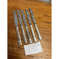 Vintage Oneida Community Stainless Tudor Plate "Queen Bess" Pattern Set of Five (5) Butter Knives