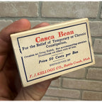 RARE 1920s Antique Quack Medicine Cure , Casca Bean Kellogg Co. Battle Creek MI