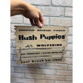 Vintage Hush Puppies Shoes Hanging Store Display Wolverine Wood Advertising Sign