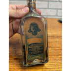 Dr Hobsons Hair Dandruff Treatment Bottle Pfeiffer Barber Medicine Art Noveau