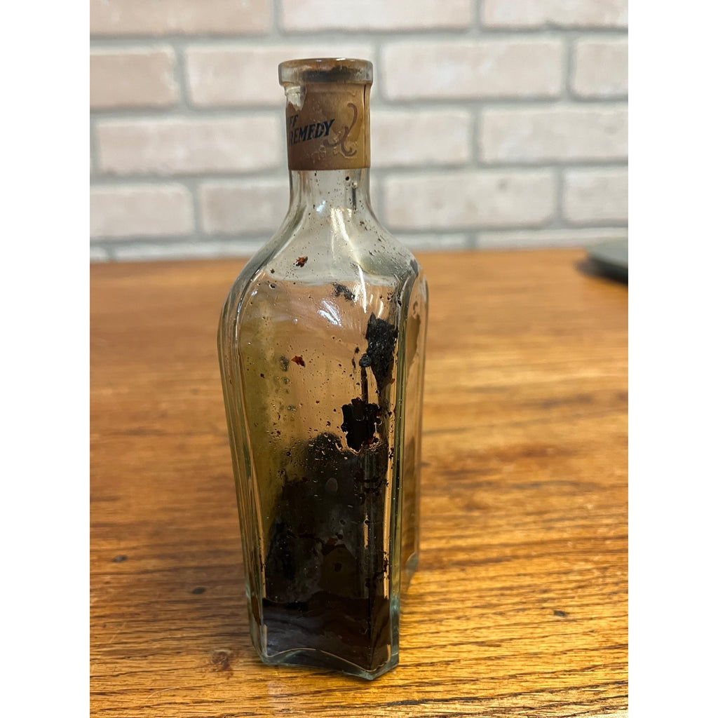 Dr Hobsons Hair Dandruff Treatment Bottle Pfeiffer Barber Medicine Art Noveau