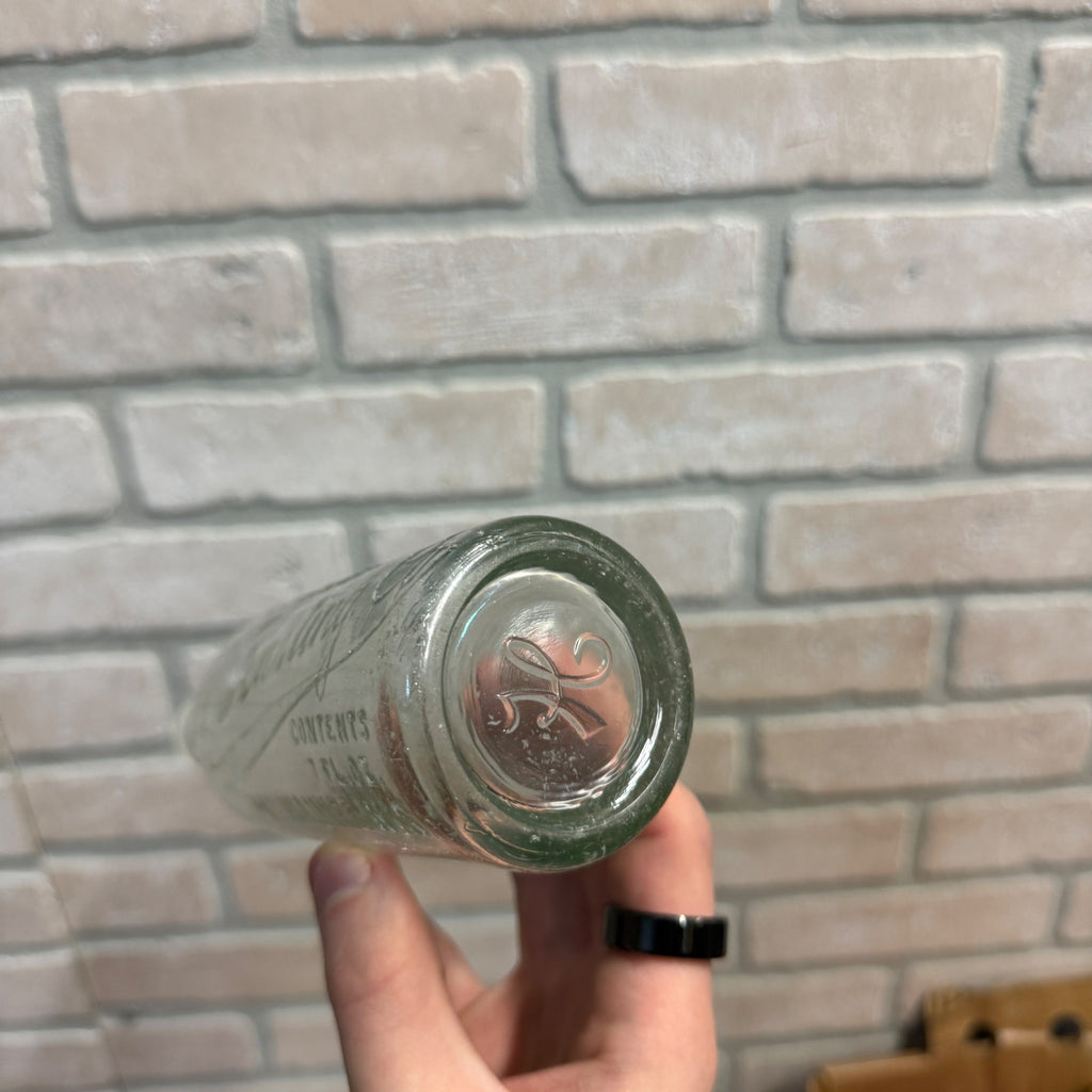 Vintage 1920s E.L. Husting Co. Embossed Soda Bottle Milwaukee Wisconsin 7oz