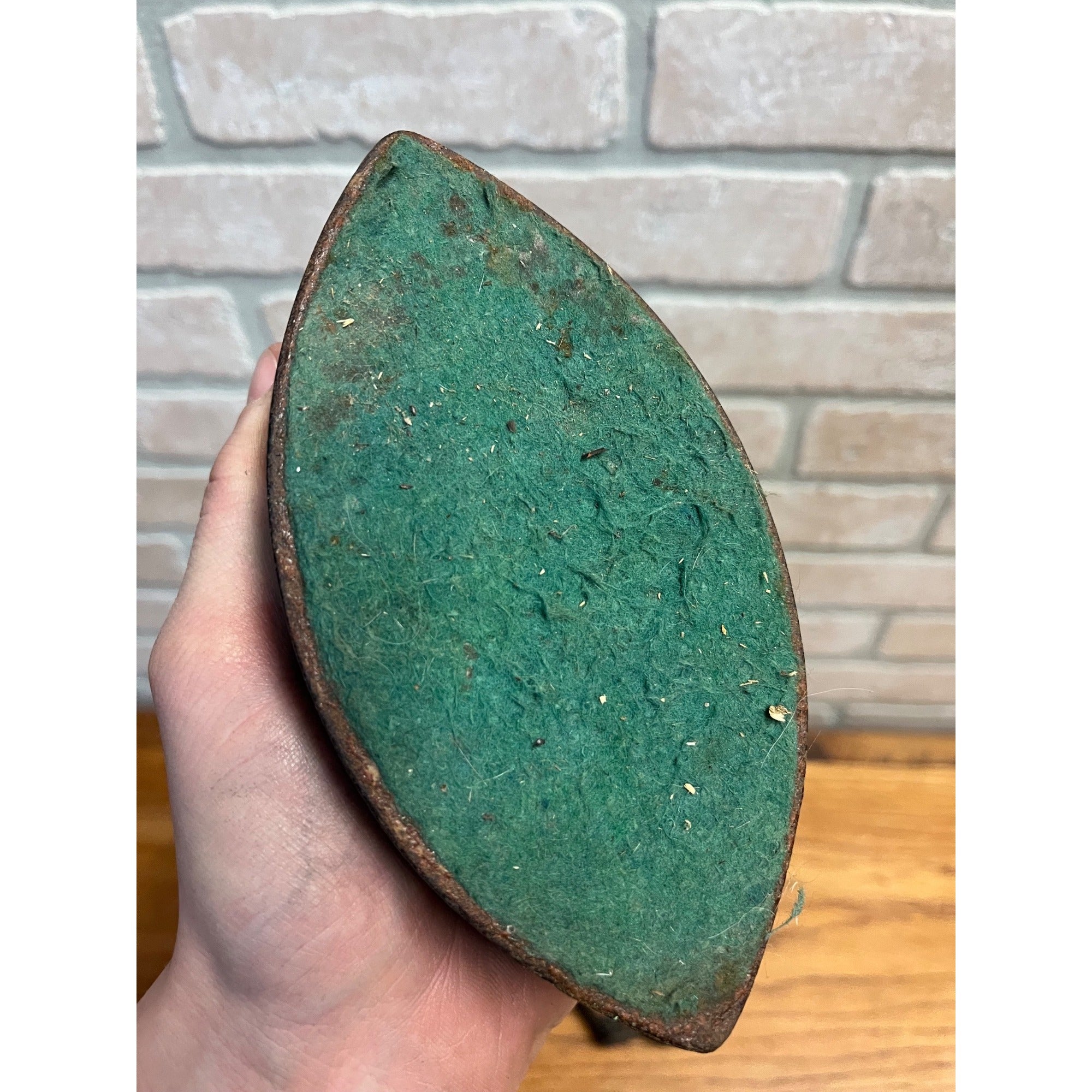 Antique Enterprise Sad Iron w/ Wood Handle Clothes Iron No. 50 Size 1