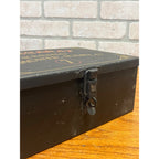 Vintage 1950s Casino De Monte Carlo Baccarat Gaming Cash Lock Box Hand Painted