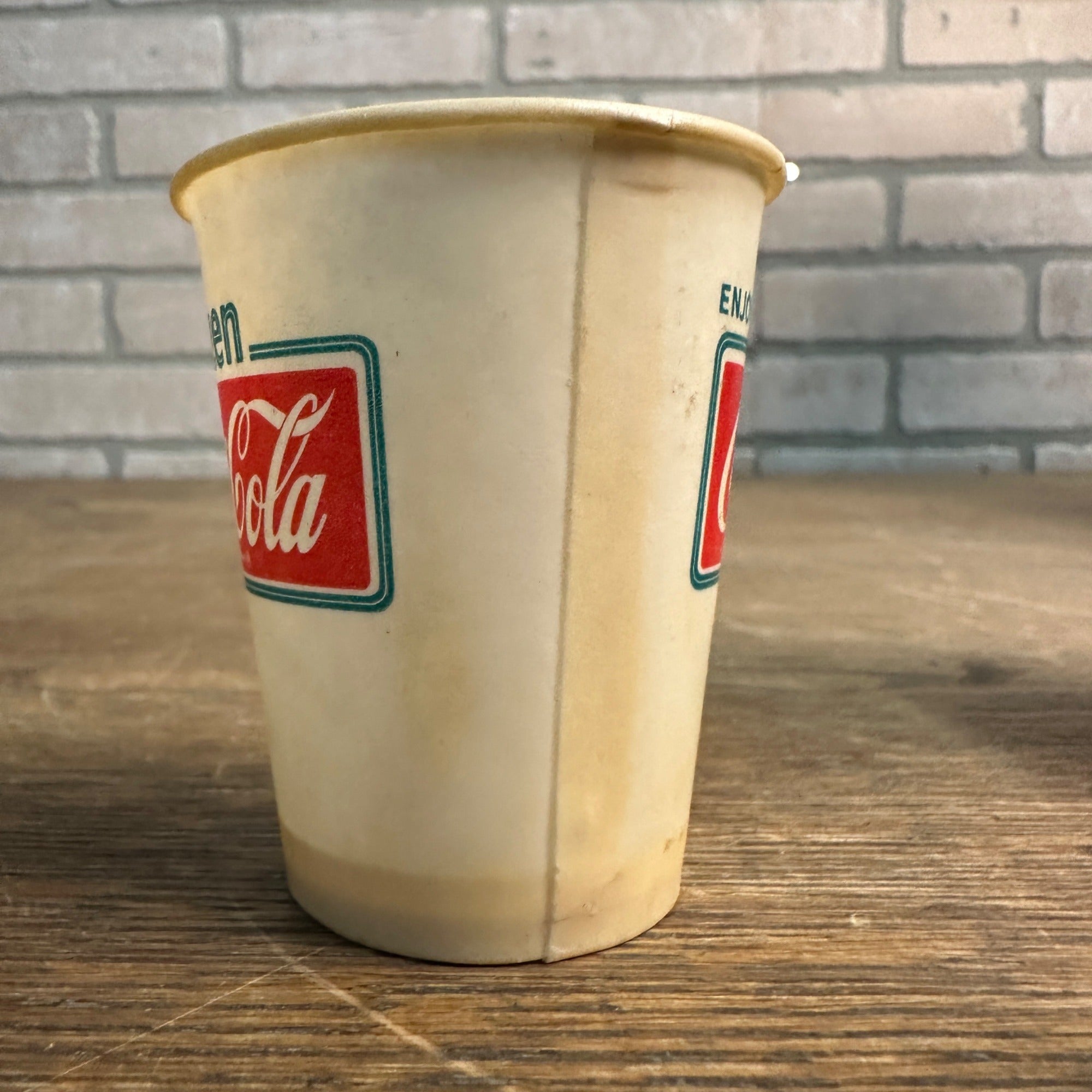 Scarce 4oz  Sample version Coca Cola Frozen Coke Paper Wax Cup Soda Promo