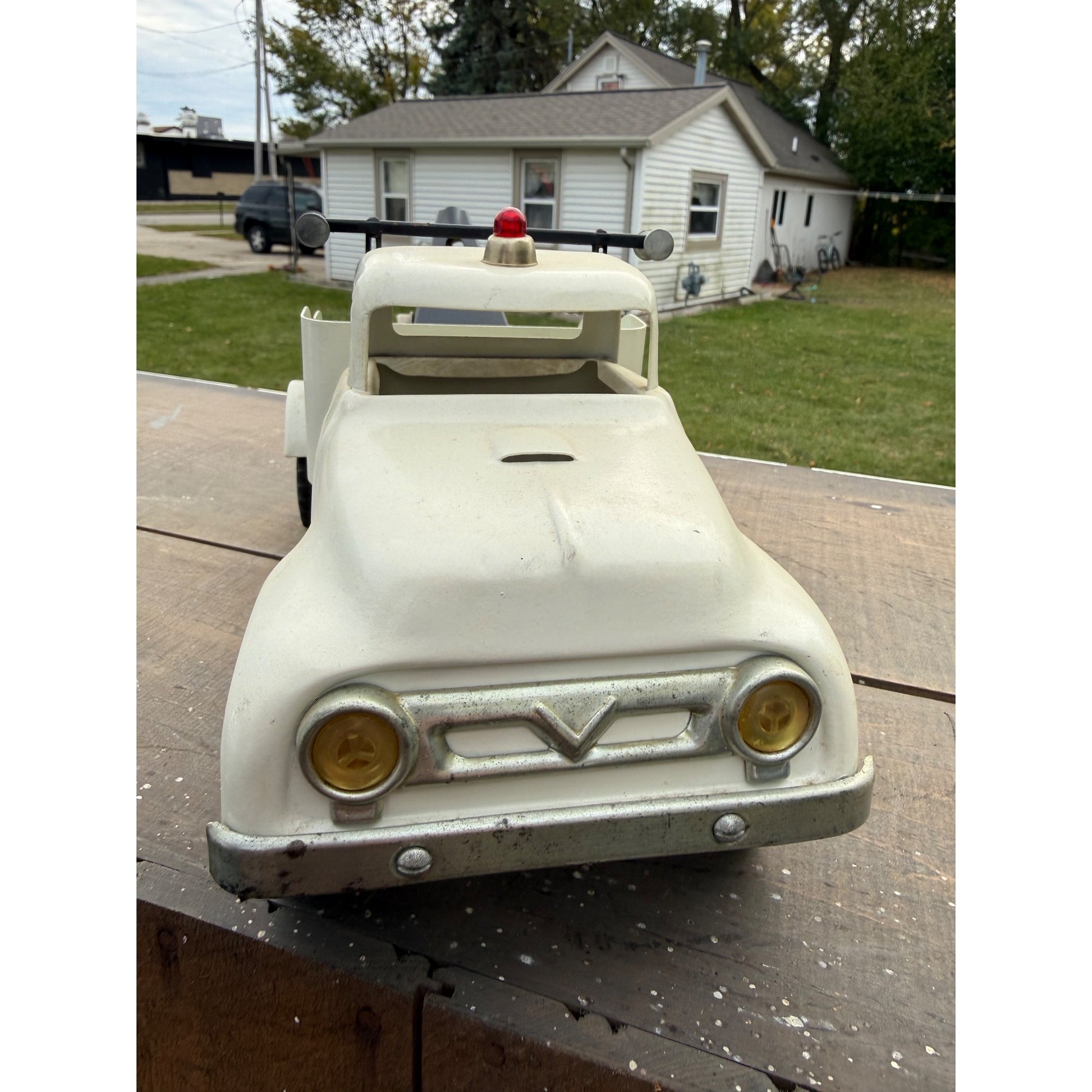 Vintage 1950s Tonka AA Wrecker Tow Truck Pressed Steel Toy