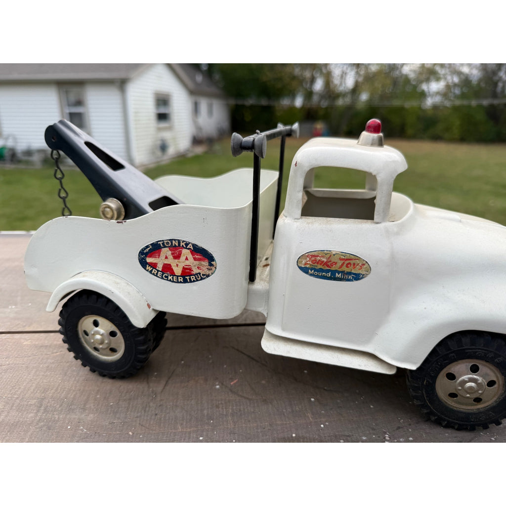 Vintage 1950s Tonka AA Wrecker Tow Truck Pressed Steel Toy