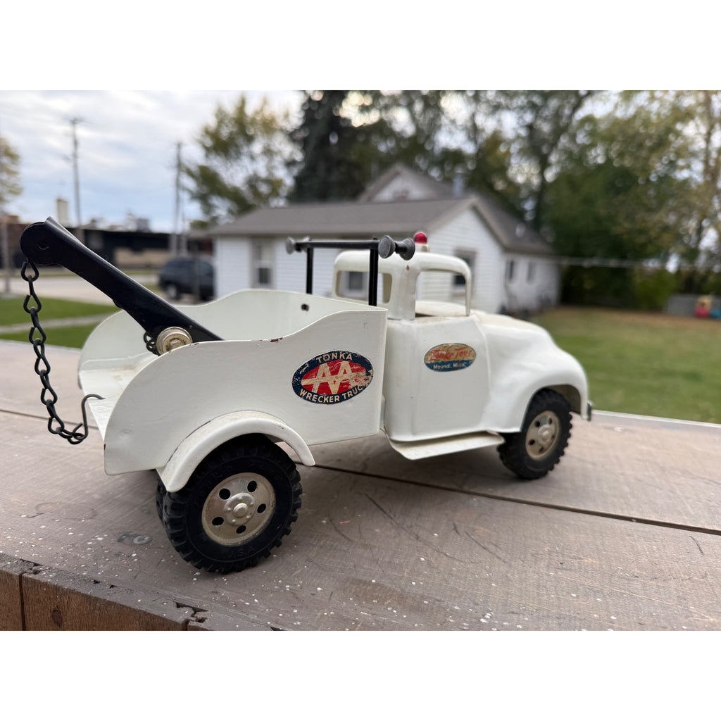 Vintage 1950s Tonka AA Wrecker Tow Truck Pressed Steel Toy